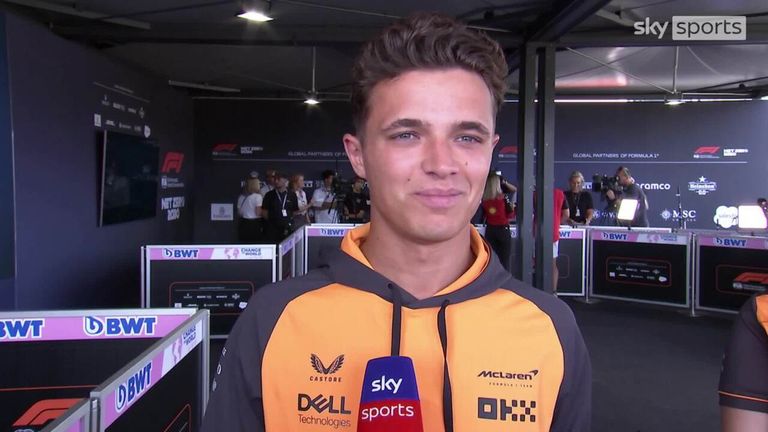 Lando Norris says he has learned a lot from Daniel Ricciardo, has a lot of respect for him and doesn't care who his new teammates become as long as he gets to spend time with them. rice field.
