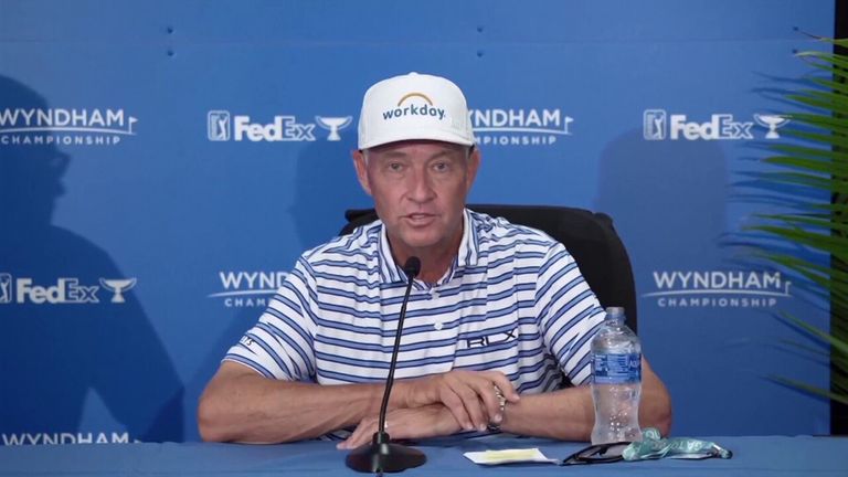 USA Presidents Cup captain Davis Love III has hinted at a major player boycott if LIV golfers are able to return to the PGA Tour