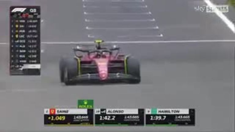 Carlos Sainz réalise la pole position au Grand Prix de Belgique alors que Max Verstappen prend une pénalité malgré le tour le plus rapide en Q3