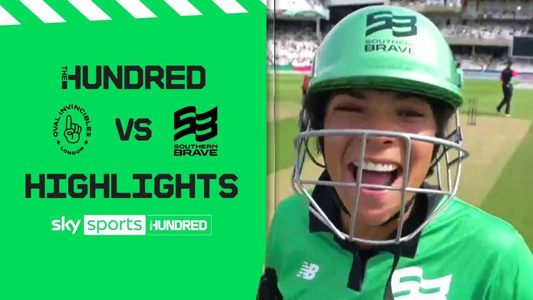The best of the action from the Hundred clash between Southern Brave Women and Oval Invincibles Women