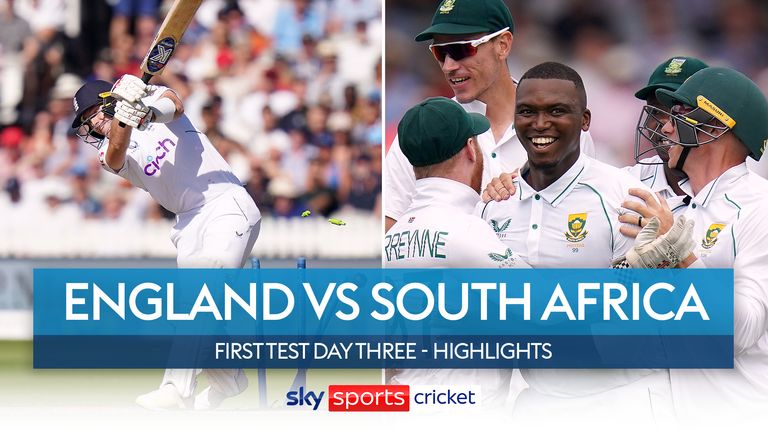 Highlights from day three of the first Test at Lord's as South Africa stormed to an innings victory over England