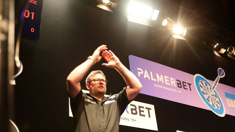 James Wade admitted he had been "smashed to pieces" by the Welshman. (Sylvia Liber/PDC)