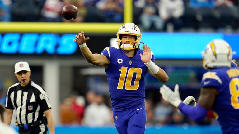The top-10 plays by Los Angeles Chargers quarterback Justin Herbert from the 2021 NFL season