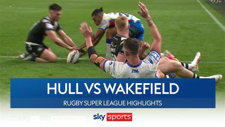 Highlights from the Super League match between Hull FC and Wakefield Trinity.