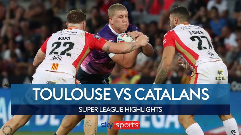 Highlights of the Betfred Super League clash between Toulouse Olympique and Catalans Dragons