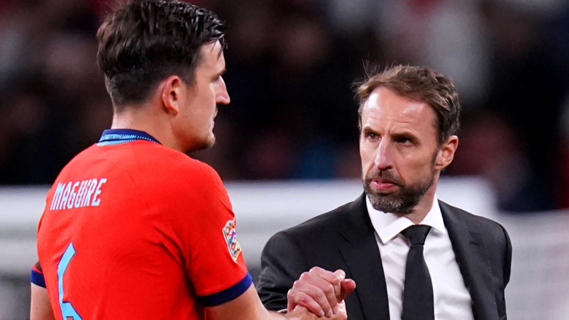 Southgate defends Shaw, Maguire: 'We have to back our experienced players'