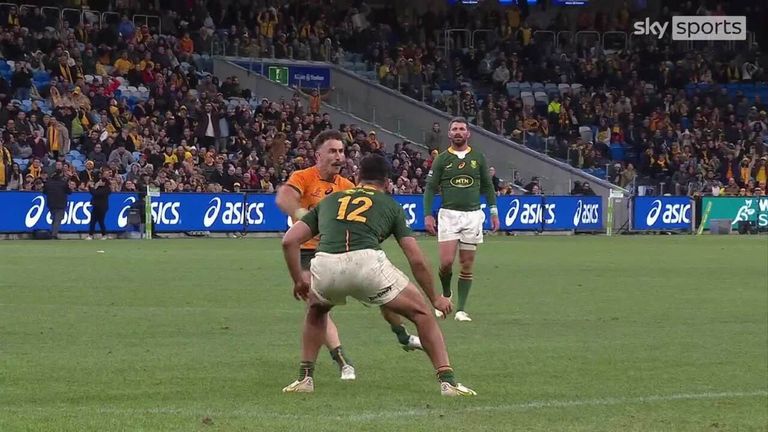 Pete Samu's try came too late for the Wallabies against South Africa