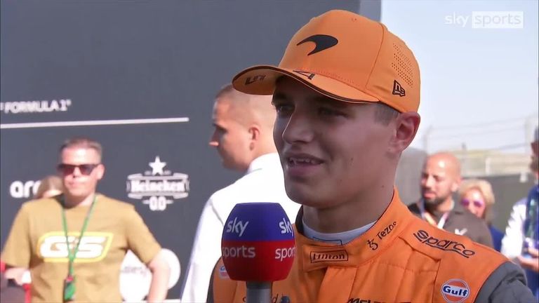Lando Norris, que es va classificar setè per al GP d'Holanda, gaudeix de competir contra el nou company d'equip de McLaren Oscar Piastri la temporada vinent.