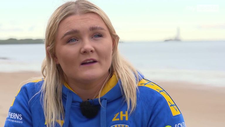 Leeds Rhinos' Zoe Hornby said she's excited about the future of the women's game as she prepares for Sunday's Super League Final against York City Knights Ladies.