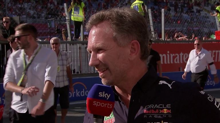 Christian Horner admite que hubieran preferido que Max Verstappen ganara la carrera bajo las reglas normales de carrera, en lugar de detrás del Safety Car.