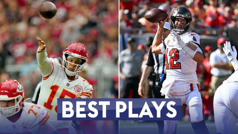 A look at the best plays from this season by Tom Brady and Patrick Mahomes.