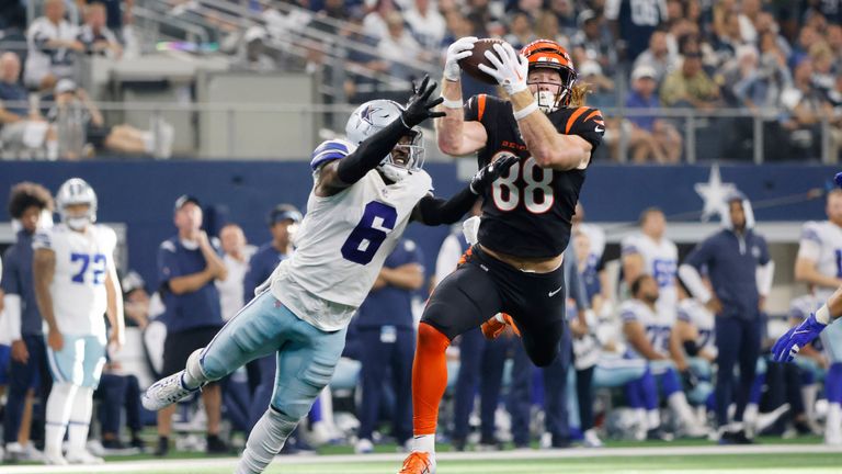 Highlights of the Cincinnati Bengals against the Dallas Cowboys from Week Two of the NFL season.