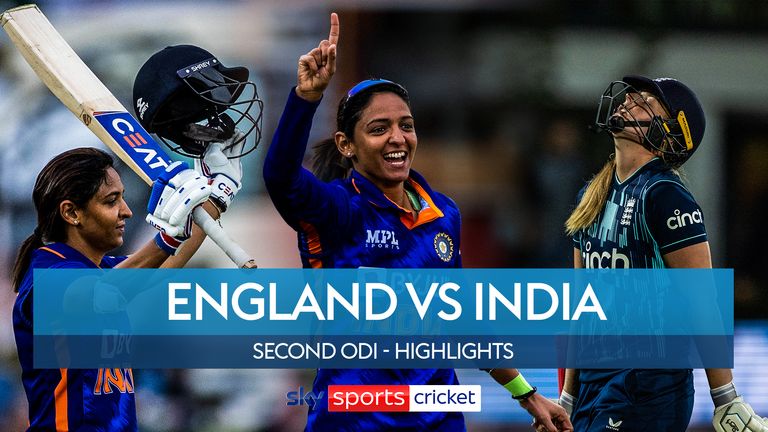 Highlights of the second one day international between England and India in Canterbury