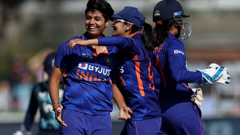 Meghna Singh struck early for India as they quickly took charge of the series opener