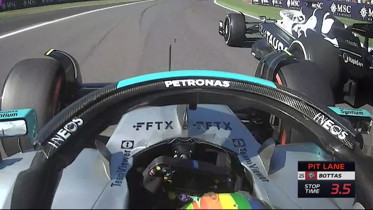 Lewis Hamilton melewati Lando Norris dan Pierre Gasly untuk naik ke urutan ketujuh di Grand Prix Italia.