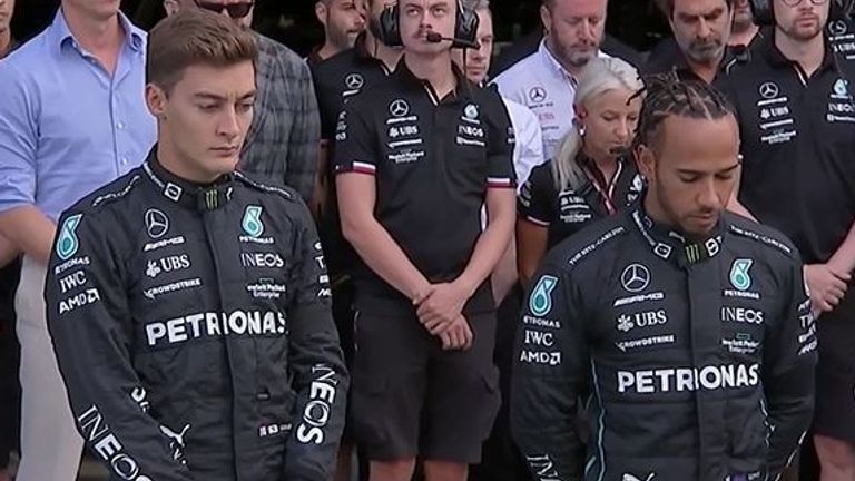 The Formula One paddock paid their respects to Queen Elizabeth II on Friday