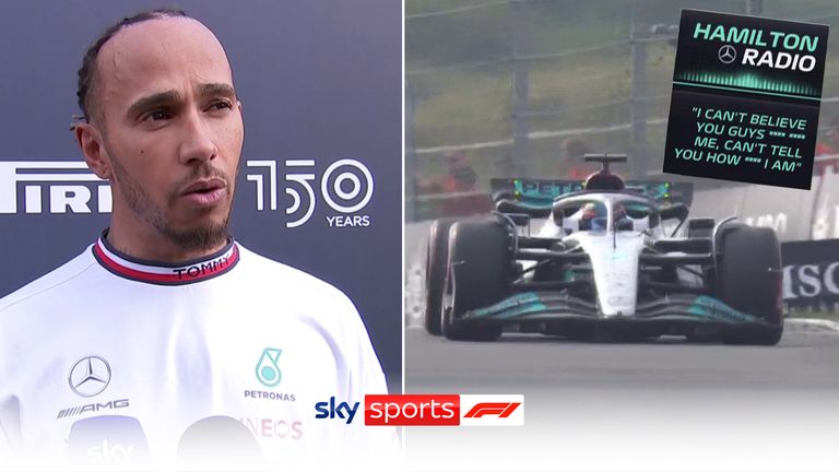 Lewis Hamilton se disculpó por criticar la estrategia de Mercedes en la radio del equipo y admitió que estaba 