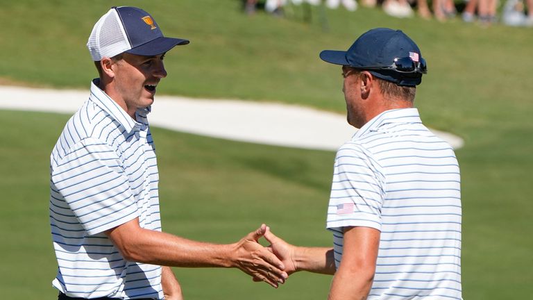 Justin Thomas and Jordan Spieth continued their winning partnership for Team USA