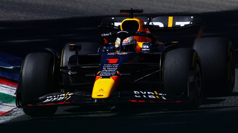 Max Verstappen was fastest in final practice at Monza