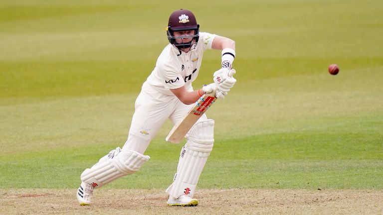 Ollie Pope hit 136 off 131 balls on day one against Yorkshire