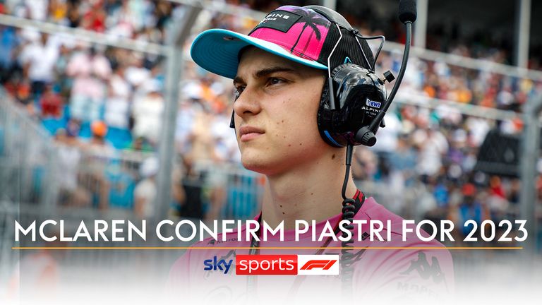 McLaren Team Principal Andreas Seidl talks to Sky Sports following the announcement that Oscar Piastri will drive for McLaren in 2023