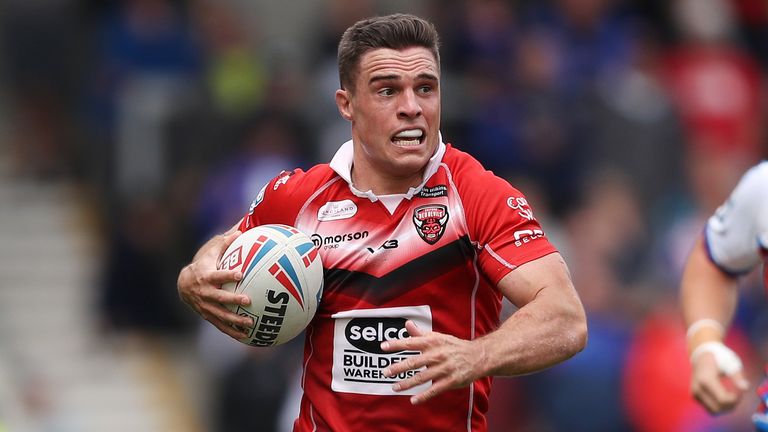 Watch all of Man of Steel Brodie Croft's tries for the Salford Red Devils in the Super League.
