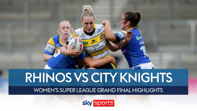 Leeds Rhinos ve York City Knights arasındaki Kadınlar Süper Ligi Büyük Finalinden aksiyonun en iyileri. 