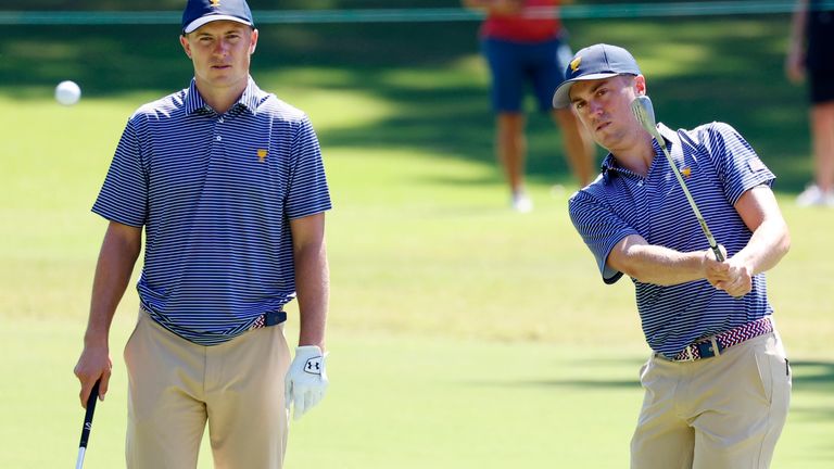     Jordan Spieth (left) and Justin Thomas (right) are paired again