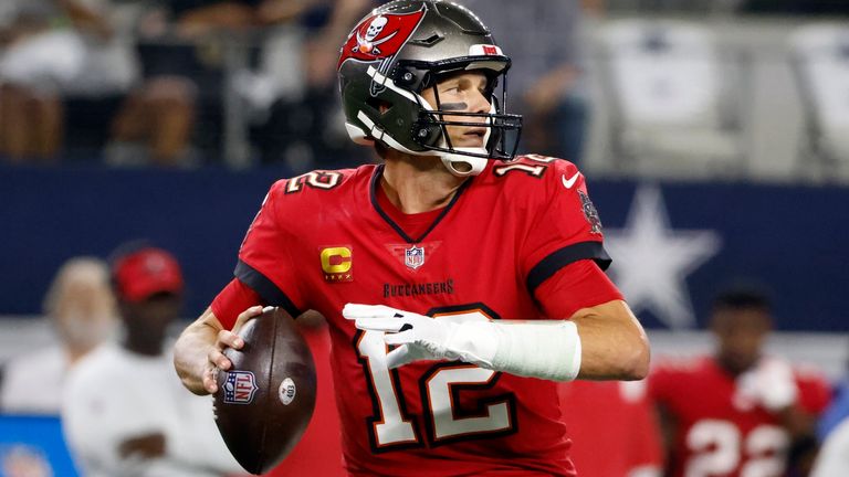 Tom Brady threw during the Tampa Bay Buccaneers win against the Dallas Cowboys