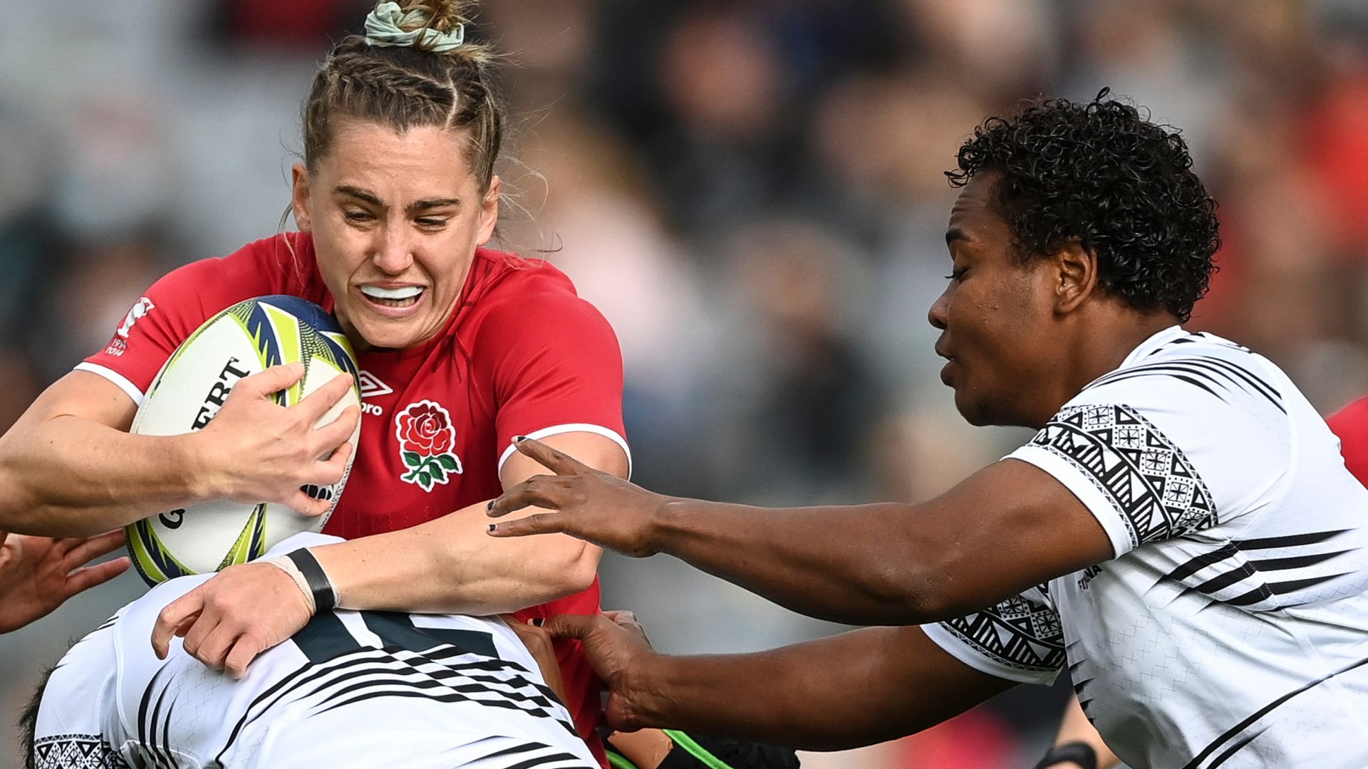 Rampant Red Roses thrash Fiji in World Cup opener