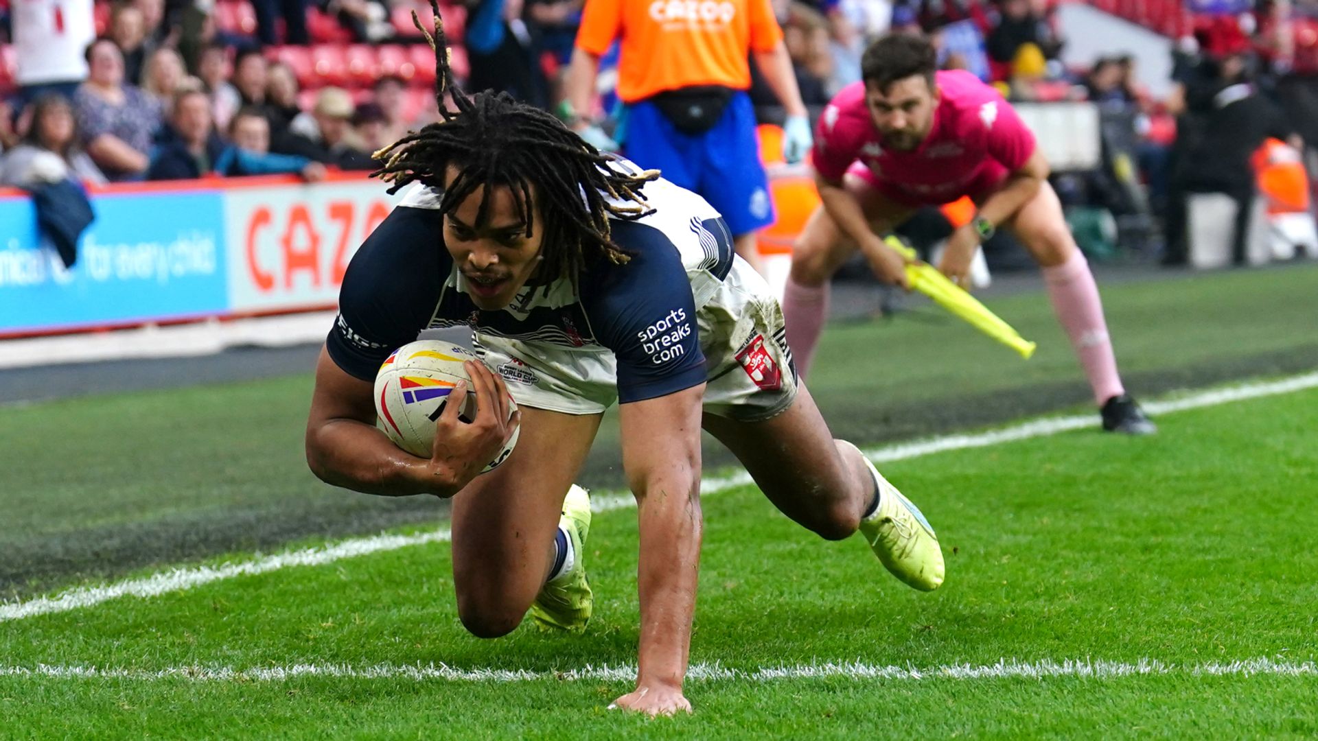 Young helps England to 17-try rout of Greece