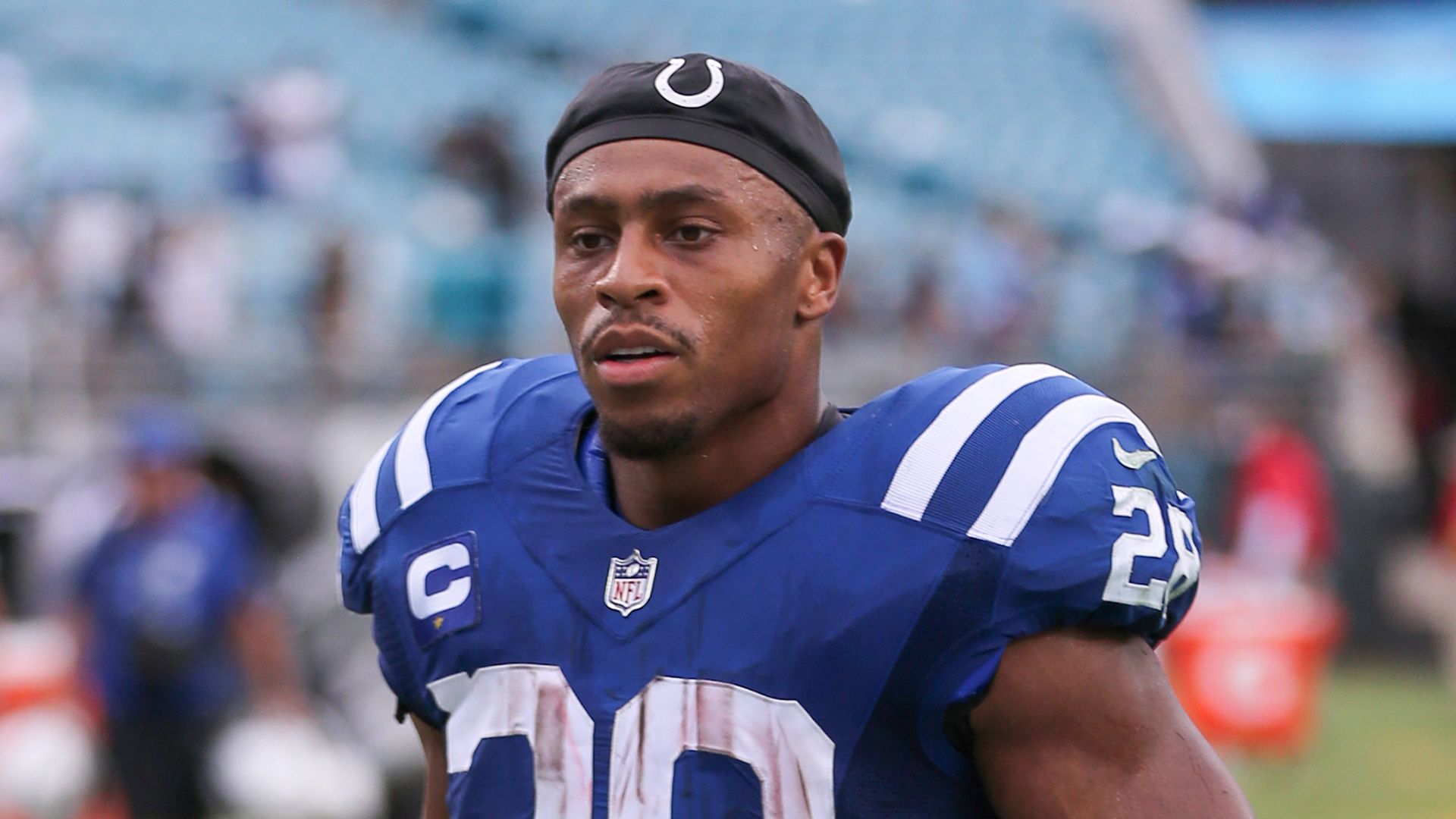 Colts star running back Taylor out of Broncos game with ankle injury