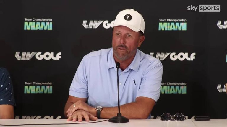 Phil Mickelson said at last year's season-ending LIV event in Miami that the circuit was a force in the game that won't go away