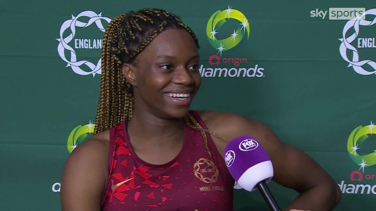 Funmi Fadoju excellent for England on her first appearance against the Australian Diamonds