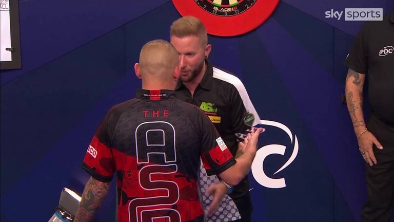 Aspinall and Noppert exchanged words after a tense conclusion to their match that was marred by the crowd.