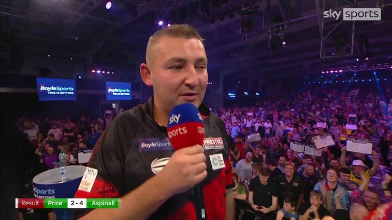 Nathan Aspinall said reaching the World Grand Prix final 'means so much' following his recovery from a serious wrist injury