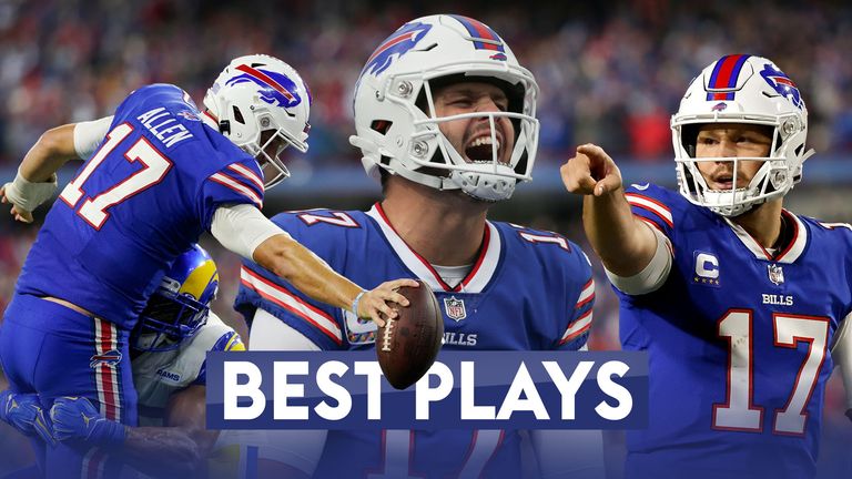 Watch some of the best plays from the 2022 season by Buffalo Bills' quarterback Josh Allen.