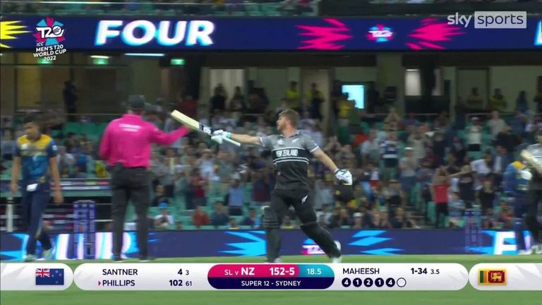 Highlights of the 2022 T20 World Cup clash between New Zealand and Sri Lanka