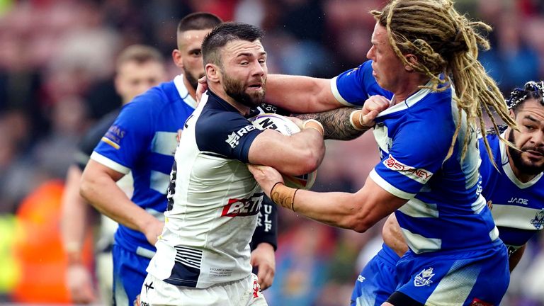 Andy Ackers managed two second-half tries for England