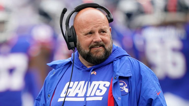 New York Giants head coach Brian Daboll is looking for a fourth win this season 
