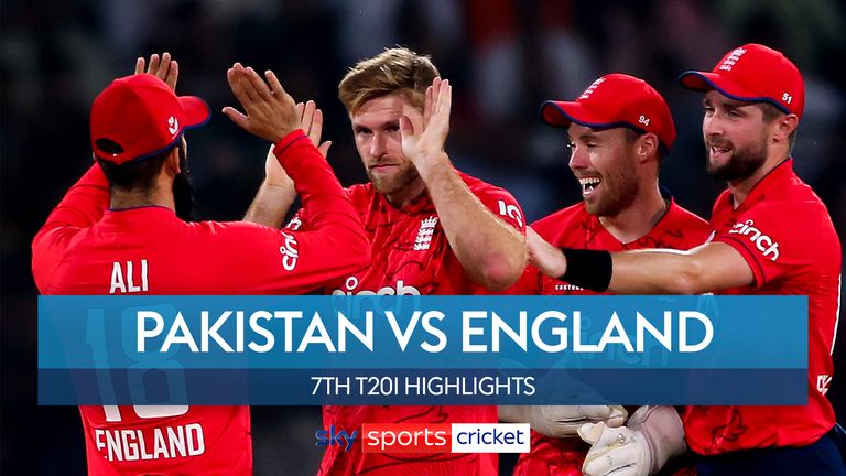 Pakistan ve İngiltere arasındaki yedinci T20 maçının önemli anları.