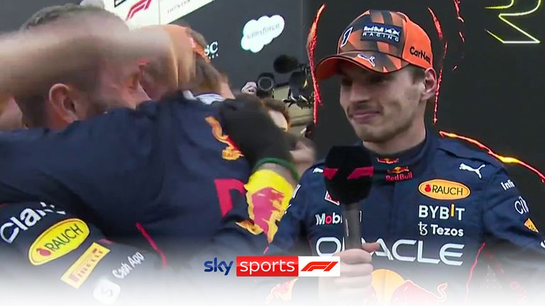 After a confusing finish, Johnny Herbert is the person to reveal to Max Verstappen that he has become 2022 F1 drivers’ world champion