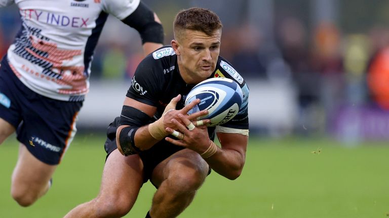 Henry Slade looked to have put England disappointment behind him
