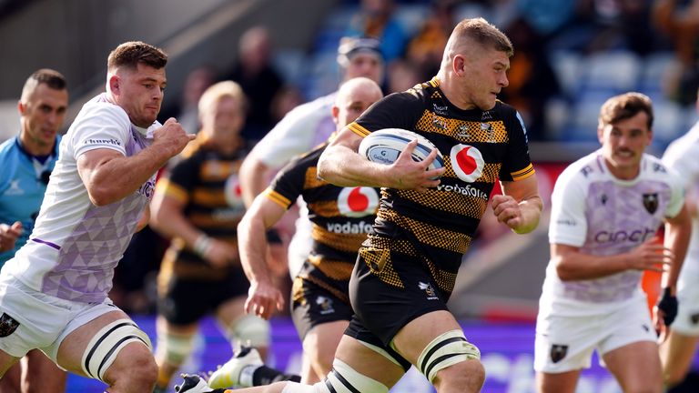 Willis in action for Wasps, who are facing relegation from the Premiership