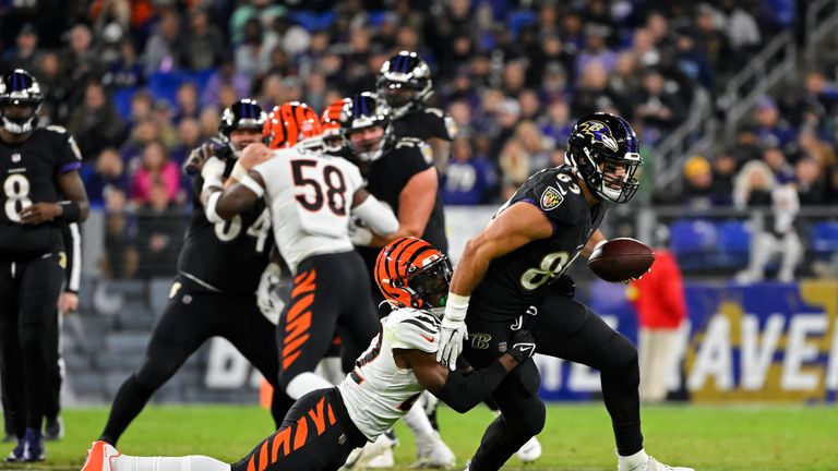 Highlights of the Cincinnati Bengals against the Baltimore Ravens from Week Five of the NFL season