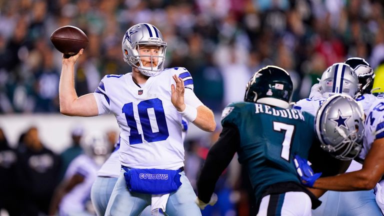 Tonton sorotan dari pertemuan pertama antara Dallas Cowboys dan Philadelphia Eagles dari Minggu Enam di awal musim NFL