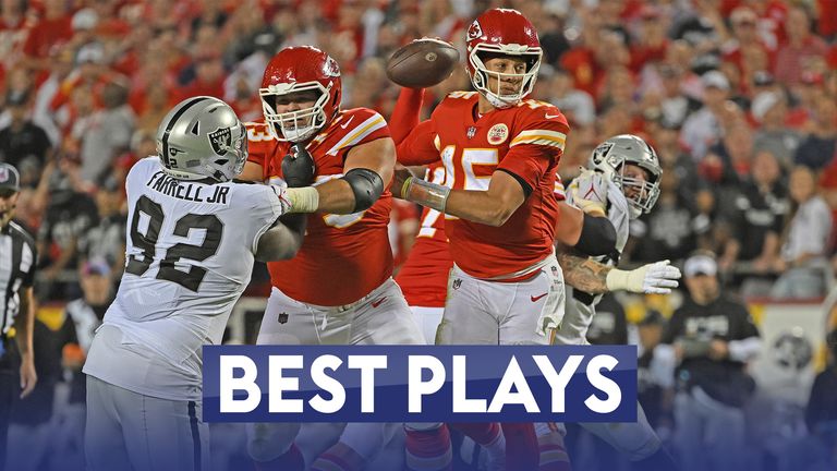 Some of the best plays from the 2022 season by Chiefs quarterback Patrick Mahomes