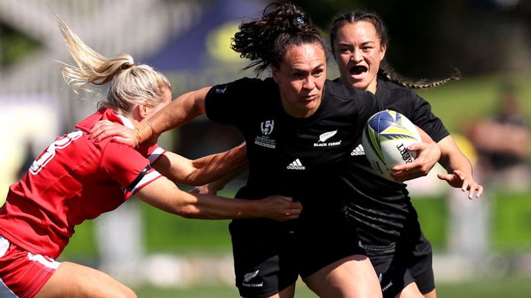 New Zealand's Portia Woodman was on fine form as her side continued a dominant run.
