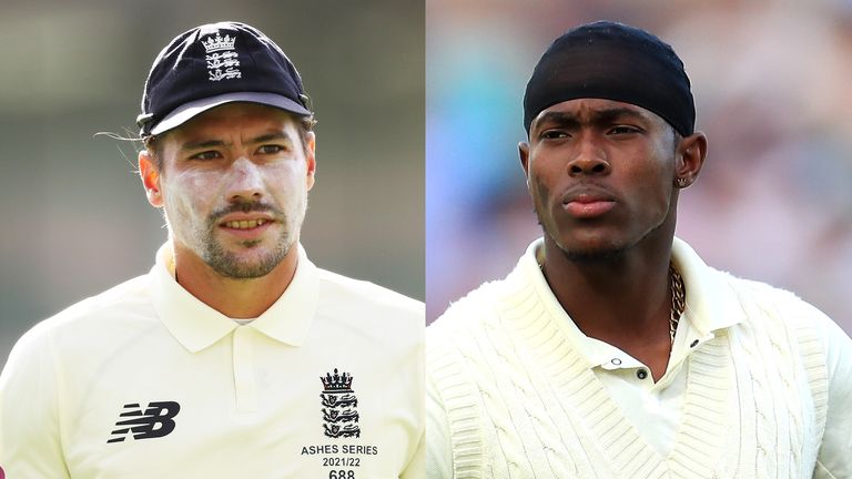 Rory Burns (left) loses a central contract while Jofra Archer retains his