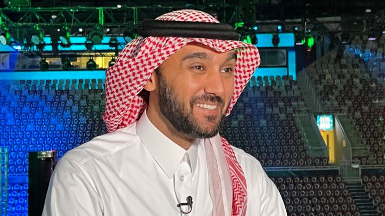 Saudi-Arabiens Sportminister Prinz Abdulaziz bin Turki al-Faisal hat dem Wintersportprojekt des Landes den Willen geschworen "Wahrnehmungen herausfordern"
